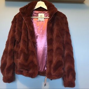 NWOT Urban Outfitters Eva Cozy Faux Fur Jacket